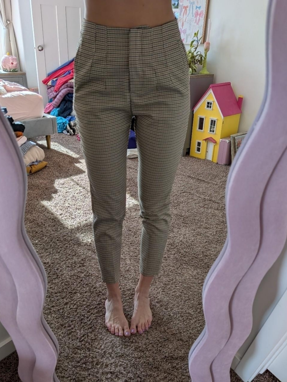 Handmade Vintage Checkered Pants Size Large